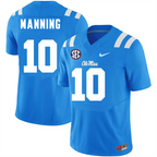 Men's #10 Eli Manning Ole Miss Rebels College Football Jersey