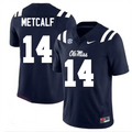 Men's #14 D.K. Metcalf Ole Miss Rebels College Football Jersey