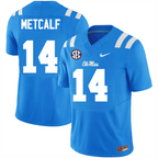 Men's #14 D.K. Metcalf Ole Miss Rebels College Football Jersey
