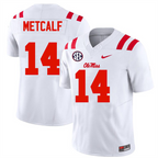 Men's #14 D.K. Metcalf Ole Miss Rebels College Football Jersey