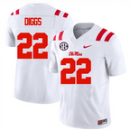 Men's #22 Logan Diggs Ole Miss Rebels College Football Jersey
