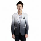 Men's Gradient Slim Fit Blazer Suit Jacket Korean Style