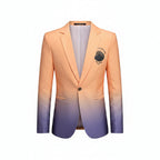 Men's Gradient Slim Fit Blazer Suit Jacket Korean Style