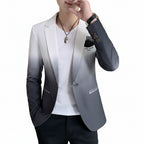 Men's Gradient Slim Fit Blazer Suit Jacket Korean Style