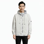 Men's Hooded Loose Fit Layered Fashion Jacket