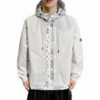 Men's Hooded Loose Fit Layered Fashion Jacket