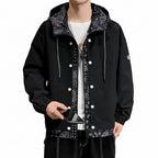 Men's Hooded Loose Fit Layered Fashion Jacket