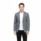 Men's Korean Plaid Slim Fit Non-Iron Suit Jacket