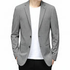 Men's Korean Plaid Slim Fit Non-Iron Suit Jacket