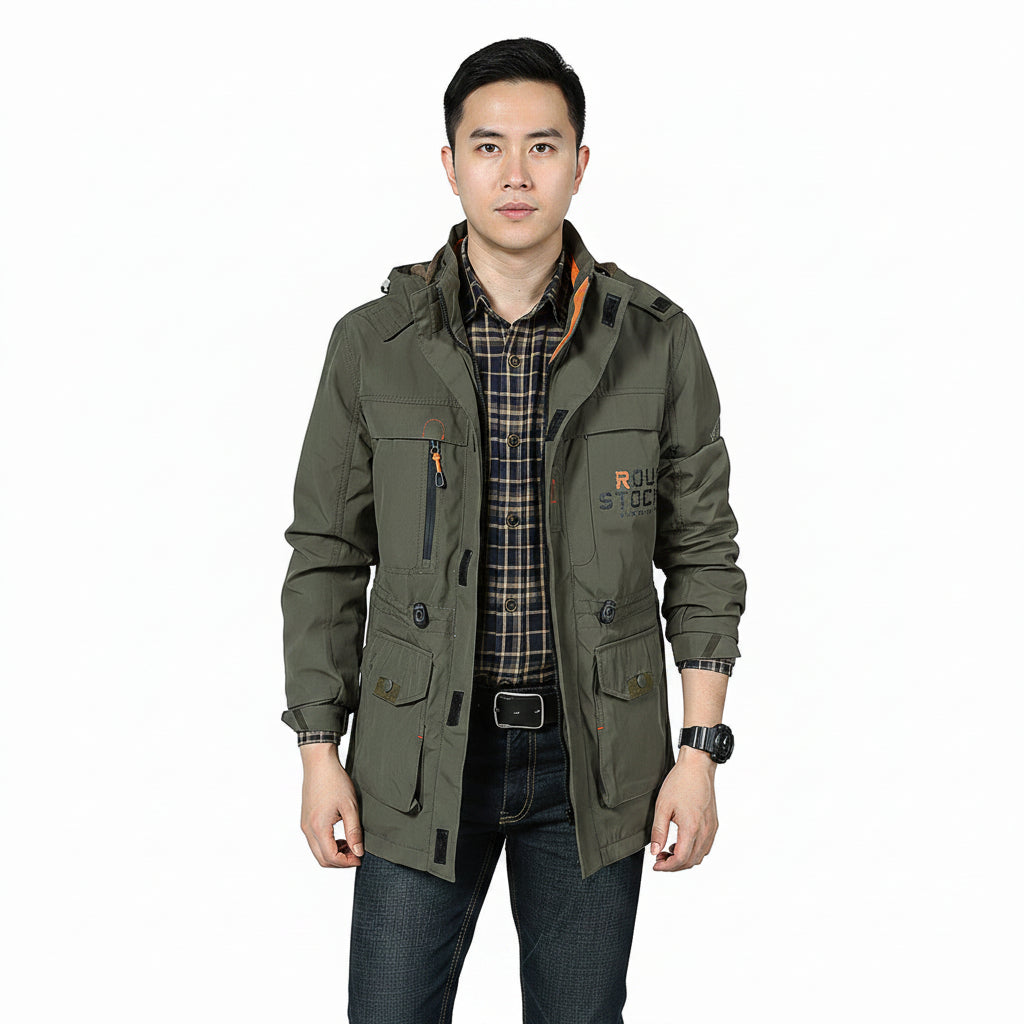 Men's Lightweight Hooded Waterproof Outdoor Jacket