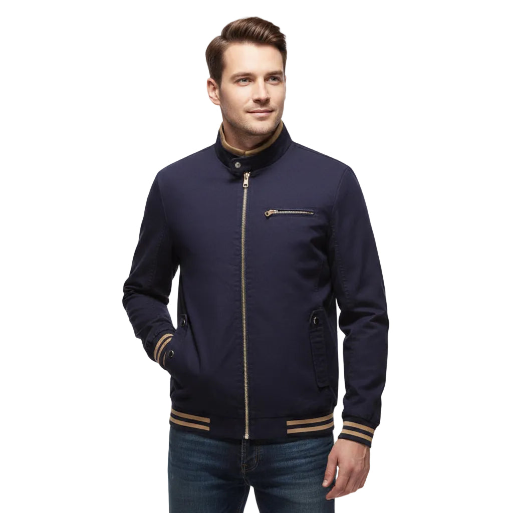 Men's Washed Cotton Casual Spring Autumn Jacket