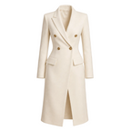 Women's Double Breasted Gold Button Blazer Dress