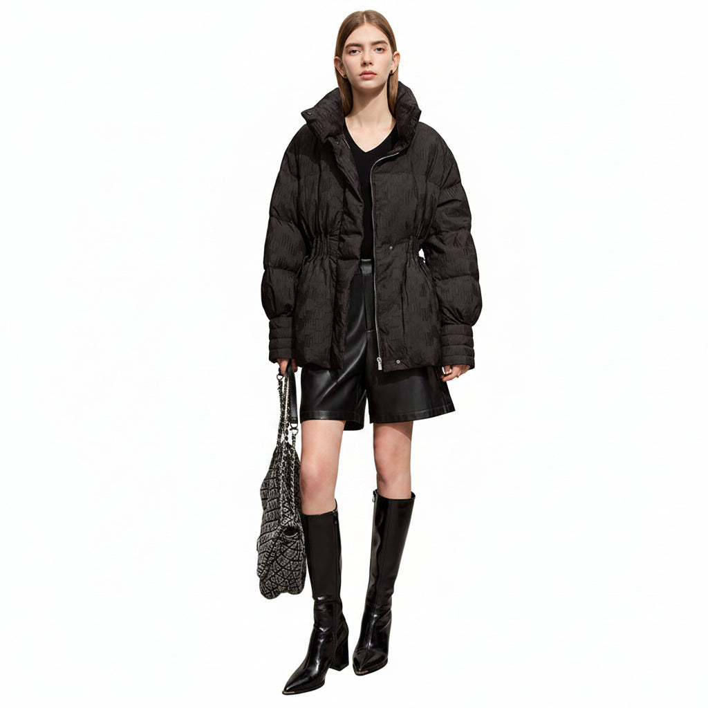 Women's Graphene Duck Down Stand Collar Puffer Jacket