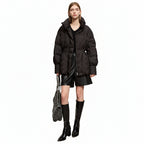 Women's Graphene Duck Down Stand Collar Puffer Jacket