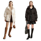 Women's Graphene Duck Down Stand Collar Puffer Jacket