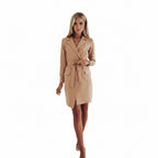Women's Strap Slim Fit Longline Blazer Jacket