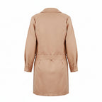 Women's Strap Slim Fit Longline Blazer Jacket