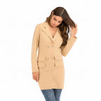 Women's V-Neck Double Breasted Blazer Dress