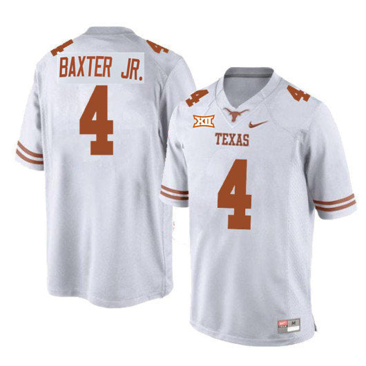 Men's #4 Cedric Baxter Jr Texas Longhorns College Football Jersey