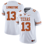 Men's #13 Parker Livingstone Texas Longhorns College Football Jersey