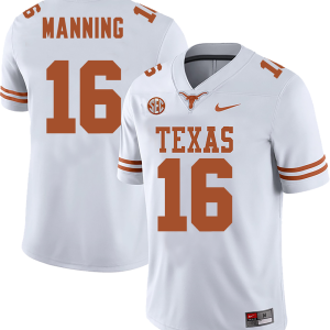 Men's #16 Arch Manning Texas Longhorns College Football Jersey