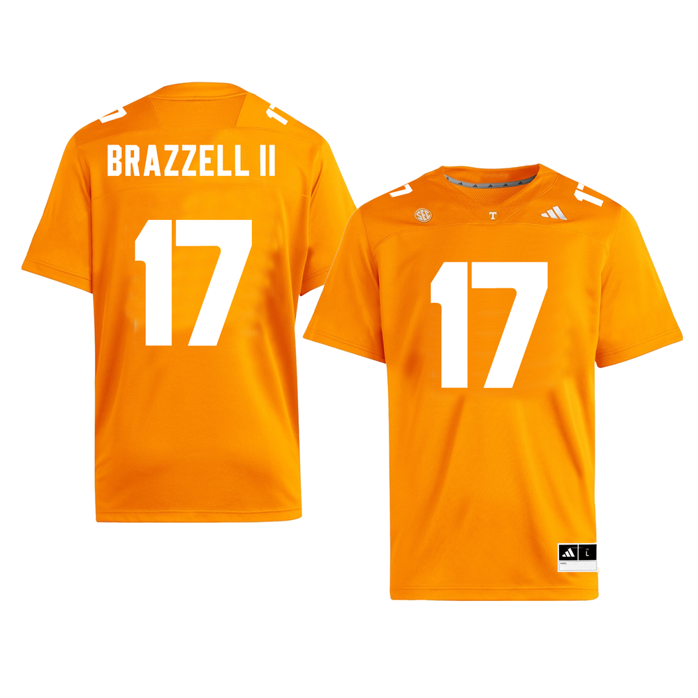 Men's #17 Chris Brazzell II Tennessee Volunteers Football Jersey - Image 3