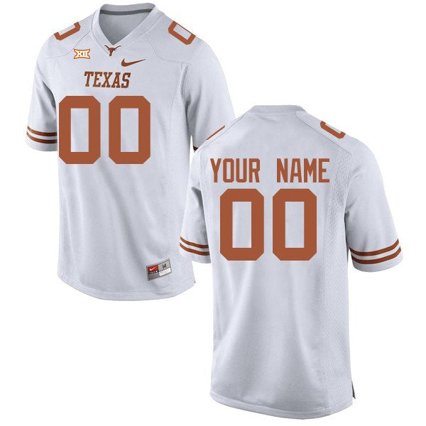 Men's #00 Custom Texas Longhorns College Football Jersey