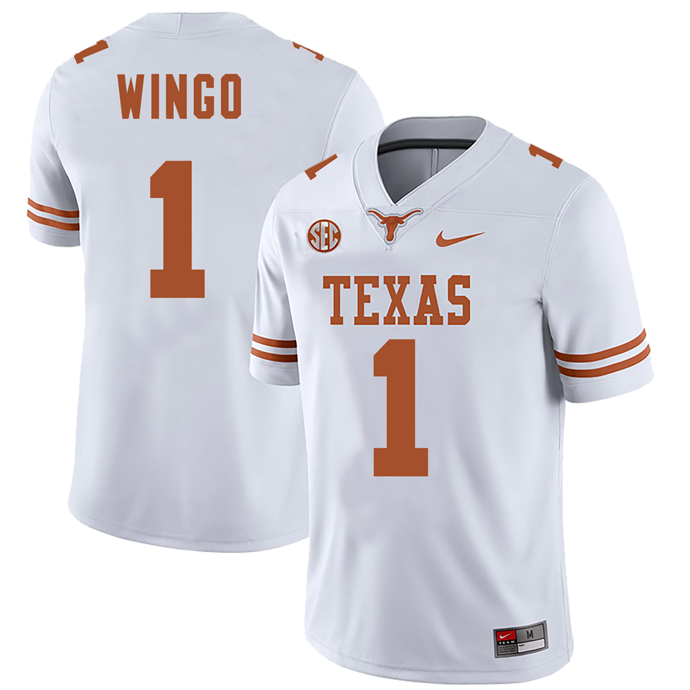 Men's #1 Ryan Wingo Texas Longhorns College Football Jersey