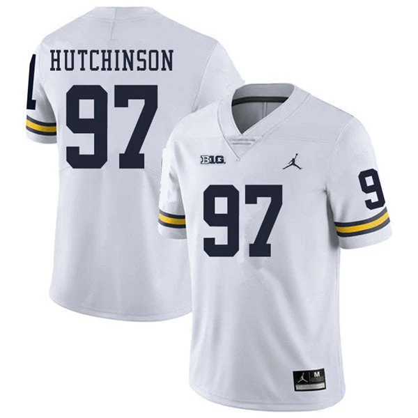 Men's #97 Aidan Hutchinson Michigan Wolverines College Football Jersey - Image 2