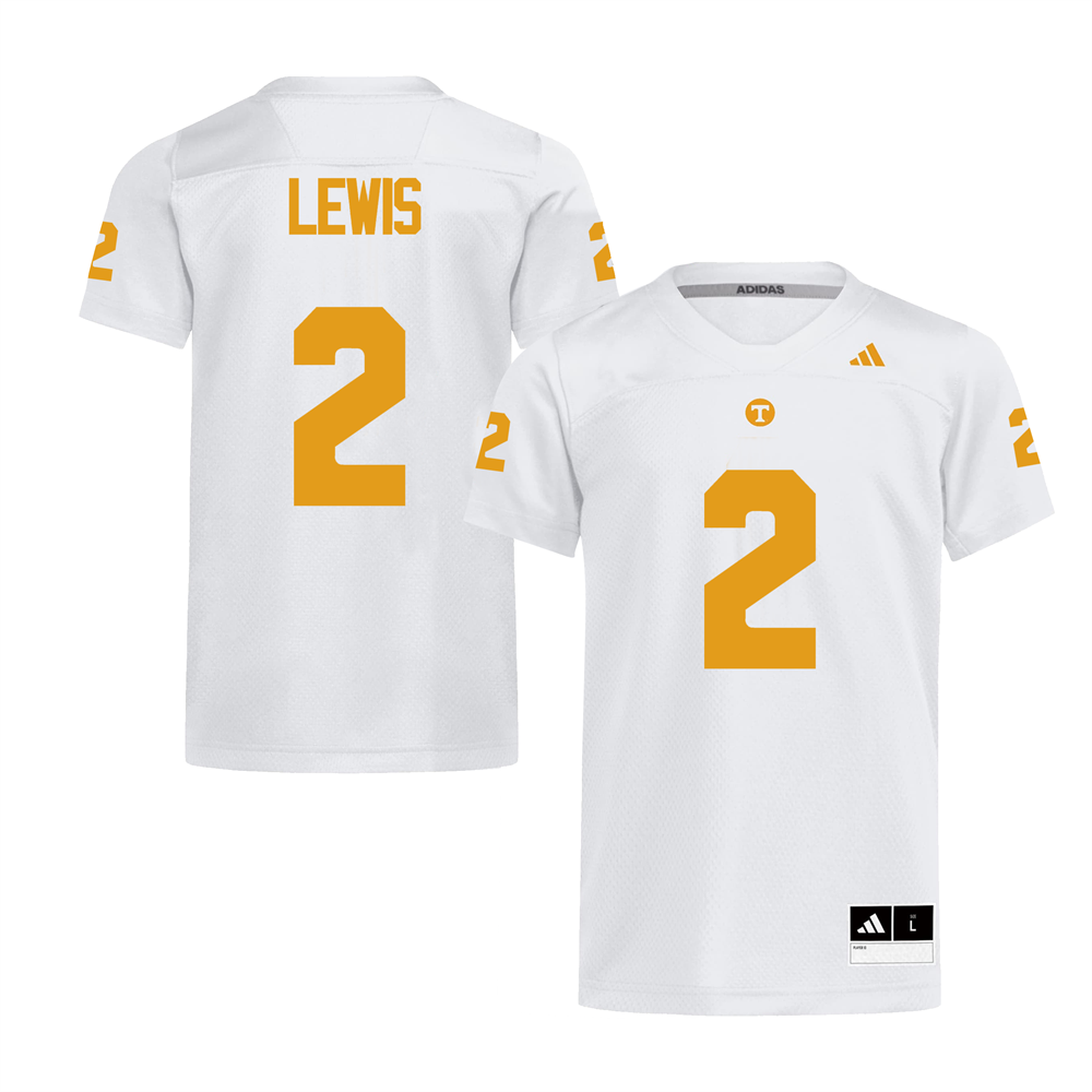 Men's #2 Peyton Lewis Tennessee Volunteers Football Jersey - Image 2