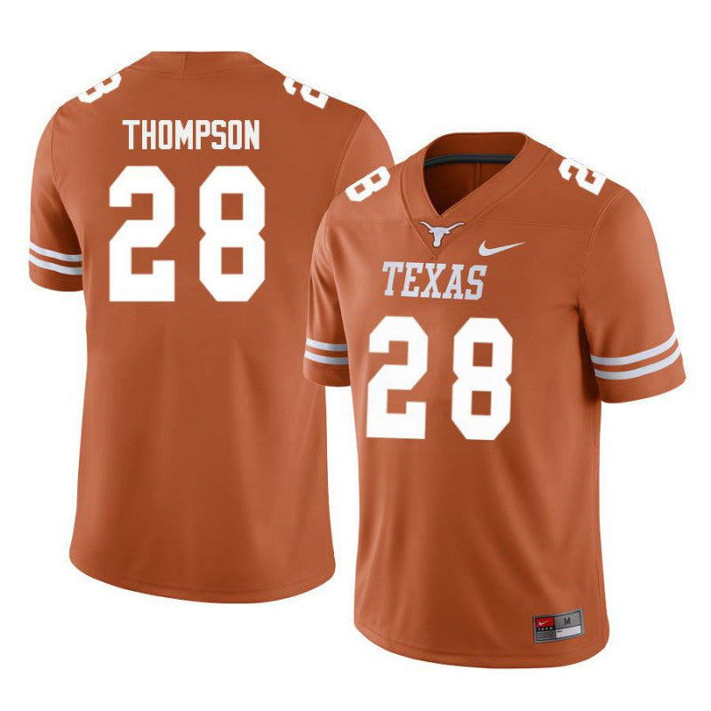 Men's #28 Jerrin Thompson Texas Longhorns College Football Jersey - Image 2