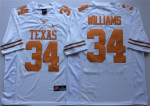 Men's #34 Ricky Williams Texas Longhorns College Football Jersey