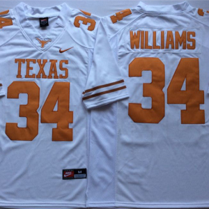 Men's #34 Ricky Williams Texas Longhorns College Football Jersey