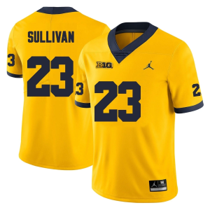 Men's #23 Cole Sullivan Michigan Wolverines College Football Jersey