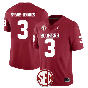 Men's #3 Robert Spears-Jennings Oklahoma Sooners Football Jersey