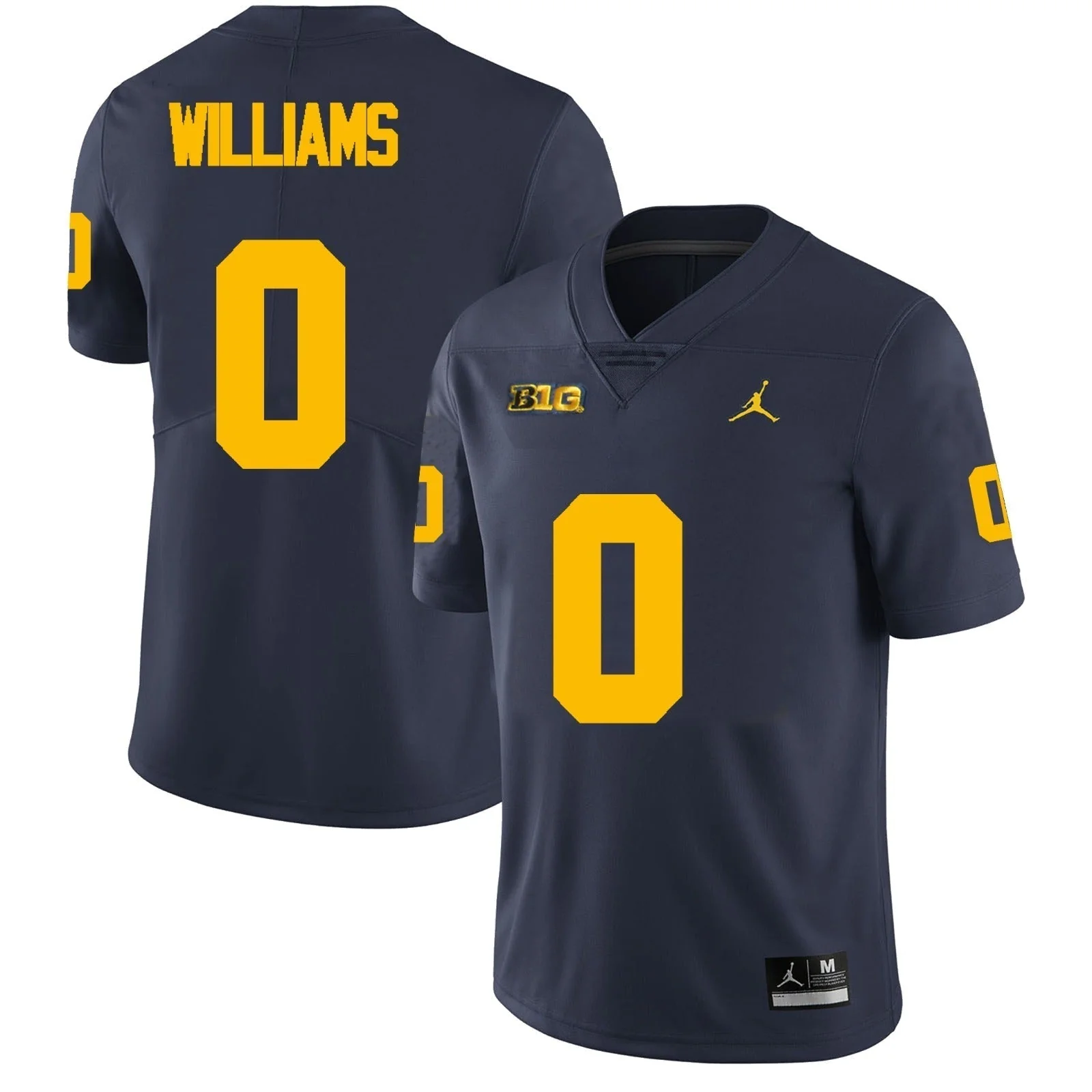Men's #0 Tré Williams Michigan Wolverines College Football Jersey - Image 3