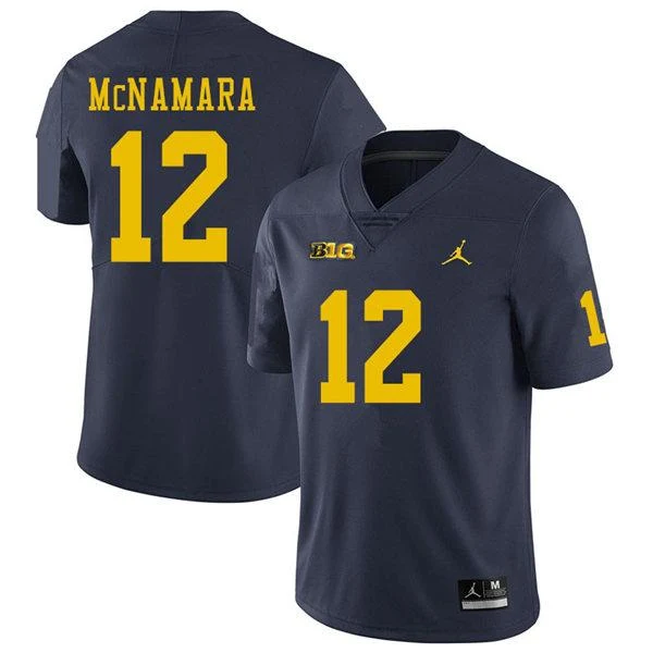 Men's #12 Cade McNamara Michigan Wolverines College Football Jersey - Image 3