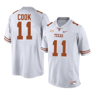 Men's #11 Anthony Cook Texas Longhorns College Football Jersey