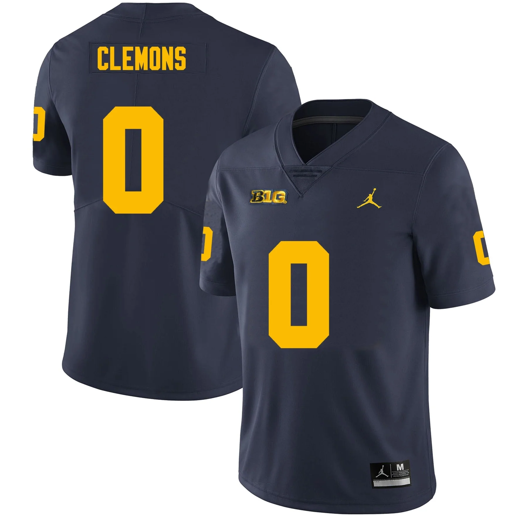 Men's #0 Darrius Clemons Michigan Wolverines College Football Jersey - Image 3
