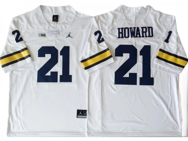 Men's #21 Desmond Howard Michigan Wolverines College Football Jersey - Image 2