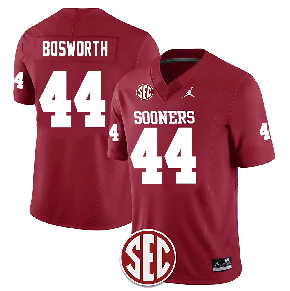 Men's #44 Brian Bosworth Oklahoma Sooners Football Jersey