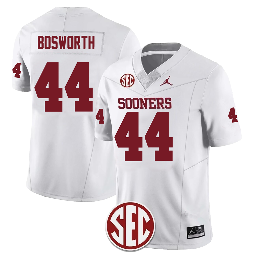Men's #44 Brian Bosworth Oklahoma Sooners Football Jersey - Image 2