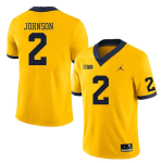 Men's #2 Will Johnson Michigan Wolverines College Football Jersey