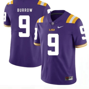Men's #9 Joe Burrow LSU Tigers College Football Jersey