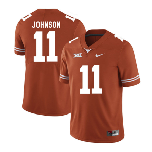 Men's #11 Derrick Johnson Texas Longhorns College Football Jersey