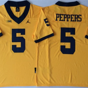 Men's #5 Jabrill Peppers Michigan Wolverines College Football Jersey