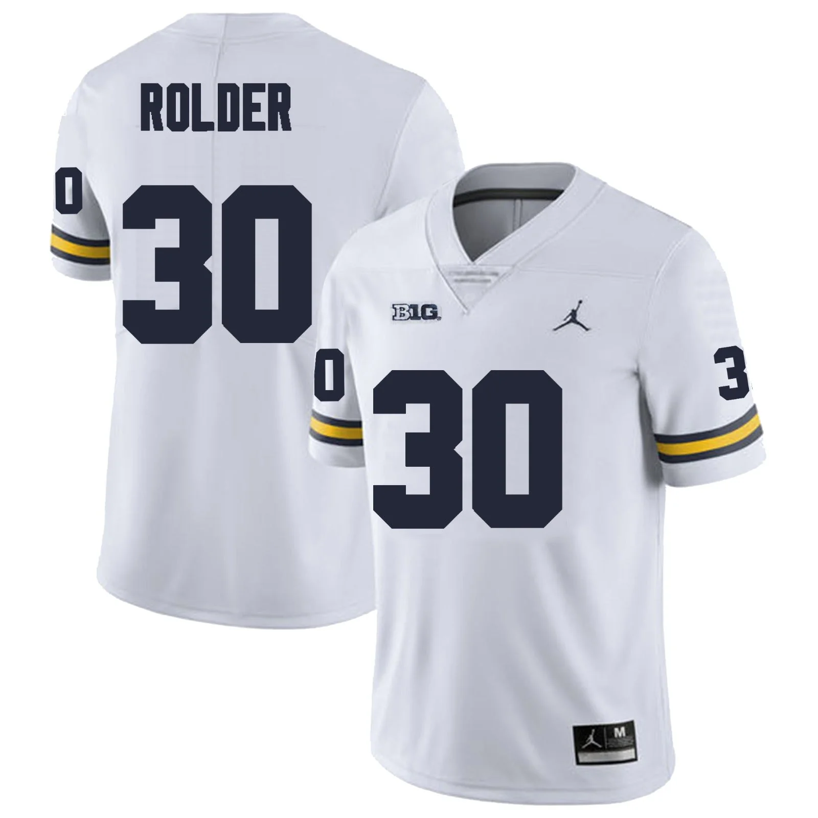 Men's #30 Jimmy Rolder Michigan Wolverines College Football Jersey - Image 2