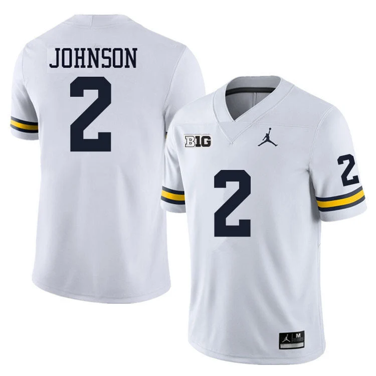 Men's #2 Will Johnson Michigan Wolverines College Football Jersey - Image 2