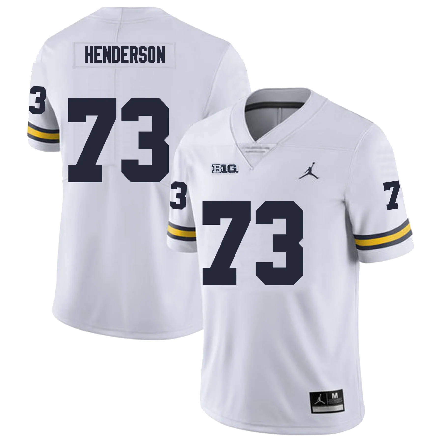 Men's #73 LaDarius Henderson Michigan Wolverines College Football Jersey - Image 2