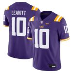 Men's #10 Sam Leavitt LSU Tigers College Football Jersey